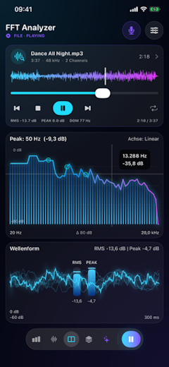 FFT Analyzer Screenshot