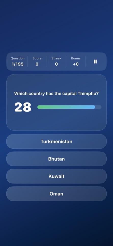 Wo ist was? Geo Quiz Screenshot